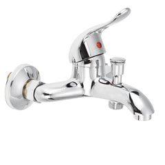 Triplet Faucet Wall Mounted Bathroom Bath Shower Basin Tap Water Mixer Zinc Alloy