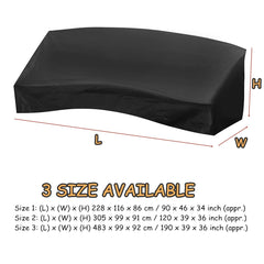 210D Oxford Cloth Dustproof Sofa Cover Waterproof Curved Furniture Protector