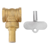 1/2" 3/4" 1" Brass Gate Valve Female Anti-theft Key Lock Water Oil Gas Security Gate Valve
