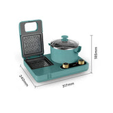 Breakfast Maker 700W 1.3L 3 in 1 Breakfast Machine Multi-Function Sandwich Maker
