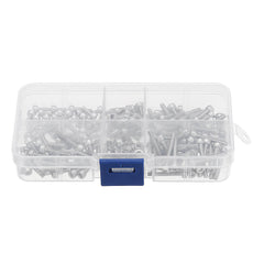 M3SS6 210Pcs M3 Hex Socket Cap Head Screws Nut Assortment Set Stainless Steel