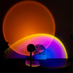Retractable Sunset Projection Lamp Adjustable Festival Floor Projection Lamp