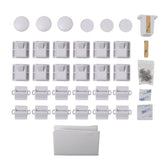 12 Pcs Magnetic Children Kids Cupboard Cabinet Drawer Safety Security Locks