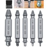 5pcs HSS Damaged Screw Extractor Drill Bits Guide Set Broken Easy out Bolt Screw Remover Tool