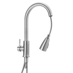 Stainless Steel Hot And Cold Pull Tap Simple Kitchen Sink Faucets
