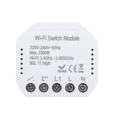 WiFi Smart Light Switch Diy Breaker Module Smart Life/Tuya APP Remote Control Works With Alexa Google Home 1/2 Way