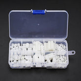 M3NH7 120Pcs M3 Nylon Screw Black/White Hex Screw Nut PCB Standoff Spacer Assortment Kit
