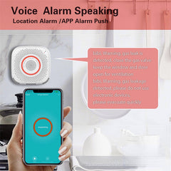 Smart Home Gas Detector WIFI Voice Prompt Gas Sensor for Alarm System