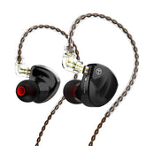 In Ear Earphone Eight-Unit Balanced Armature Pure Moving Iron Hi-Fi Fever Monitor Earphone Wheat Wire Control Changeable Line Headphone With Mic