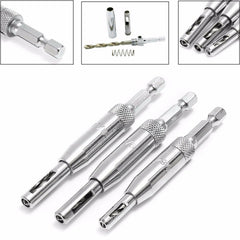 3pcs HSS Self Centering Hinge Drill Bit Holes Wood Working Reaming Tool Countersink