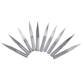 20pcs 0.1mm 10/15/20/30 Degree 3.175mm Carbide PCB Engraving Bit CNC Router Tool