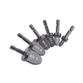 6pcs 1/4-7/8 Inch Imperial Hexagonal Tube Expander Drill Bit Air Conditioner Copper Pipe Flaring Tool Rotary Swaging