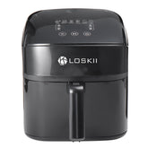 6 in 1 Air Fryer Best Fries Ever Dehydrator with Digital Display Oil Free Cooking 6Qt 1800W