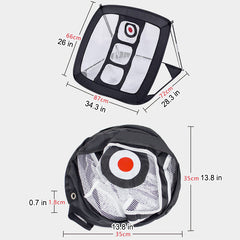 34.3x28.3x26inch Golf Chipping Net Golf Practice Net Golfing Target Exercise Sport Indoor Outdoor