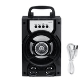 Portable Bluetooth Subwoofer Speaker TF Card U Disk Music Player FM Radio Microphone for Meeting Dance Party Lecture