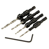 4pcs Carpentry Countersink Drill Bit Set Wood Working Tools