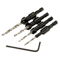 4pcs Carpentry Countersink Drill Bit Set Wood Working Tools