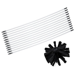 Chimney Cleaning Brush Set Chimney Pipe Inner Wall Cleaner Brush Bendable Flexible Cleaning Tools