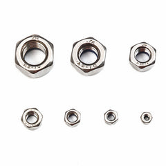 180Pcs Stainless Steel Metric Hex Nuts Self-locking Nylon Insert Lock Nuts Assortment Kit M3-M12