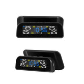 Solar Car 360 Rotation Tire Pressure Monitoring System Digital Clock LCD Display Tyre Temperature Safety Alarm Machine
