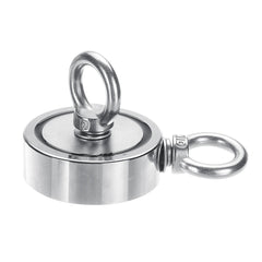 120KG Double Side Neodymium Recovery Magnet Hook Lifting Fishing Hunting Salvage Magnet