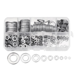 580Pcs Flat Washer Round Assortment Set 304 Stainless Steel M2 to M12