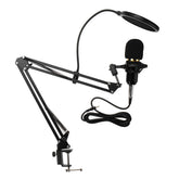 Microphone with Flexible Arm Mic Suspension Boom Scissor Stand Holder