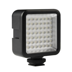 Mini Camera LED Video Light Interlock with 3 Hot Shoe Mount