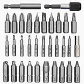 33pcs Damaged Screw Extractor Set with Screwdriver Bits for Broken Screw HSS Broken Bolt Extractor Screw Remover Kits