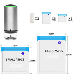 4.2V 5L/min USB Electric Air Vacuum Sealer Storage Compression Suction Pump With Vacuum Bag