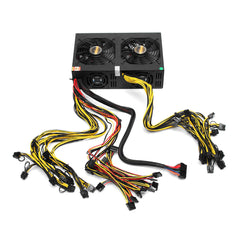 3450W Miner Power Supply 140mm Cooling Fan ATX 12V Version 2.31 Computer Power Supply Mining for BTC Bitcoin Mining Server