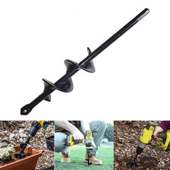 4/4.6/5/8cm Gardening Plant Auger Drill Bit Farm Vegetable Short Rod Earth Post Hole Digger Tools