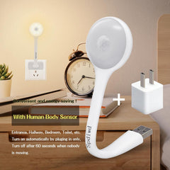 Flexible USB Human Body Sensor Automatic Night Lamp for Home Indoor Reading Light DC5V