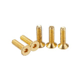 50Pcs Titanium Plated M3 Hex Socket Flat Head Countersunk Screws Alloy Steel 12.9 Grade Screw Bolt 5-16mm