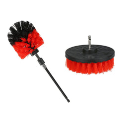 18pcs Drill Scrubber Cleaning Drill Brush Set with Extension Rod for Car Kitchen Grill