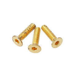 50Pcs Titanium Plated M3 Hex Socket Flat Head Countersunk Screws Alloy Steel 12.9 Grade Screw Bolt 5-16mm