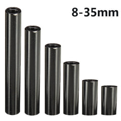 M3 Aluminum Alloy Standoff Studs 8-35mm Black Round PCB Board Spacers Standoffs 10pcs
