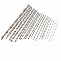 Mini Hand Drill with Chuck and 20pcs 0.3-1.6mm Straight Shank Twist Drill Bits Set