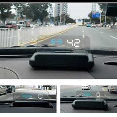 HUD Head Up Display High Definition Speedometer Car Safe Driving Computer Speed and Voltage Alarm 3D Reflection