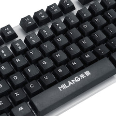 104 Keys Wired Keyboard and Mouse Set Rainbow Backlight USB 1000DPI Gaming Keyboard for Home Office Computer Supplies