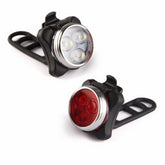 Bike Light Set 4 Modes USB Rechargeable Bicycle Headlight Safety Warning Taillight Outdoor Cycling for ADO