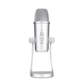 USB Microphone Stereo Condenser Mic for iPhone Android Smartphone Windows Computer Laptop PC Live Broadcast Interview