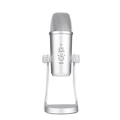 USB Microphone Stereo Condenser Mic for iPhone Android Smartphone Windows Computer Laptop PC Live Broadcast Interview