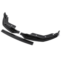 Black Front Bumper Lip Spoiler M Sport 3PCS For BMW 3 Series