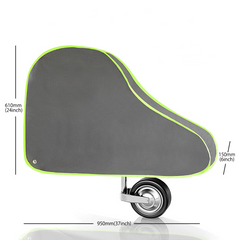Cover Universal Non-woven Fabric for Caravan Trailer Towing Hitch Waterproof Breathable with Straps and Fluorescent Strips