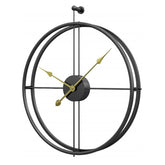 Art Hanging Clock Vintage Creative Round Metal Iron Home Office Wall Xmas Decoration
