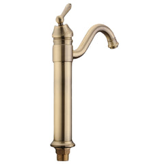 Tall Antique Bathroom Kitchen Sink Basin Faucet Hot & Cold Water Mixers Tap Single Handle