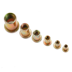 165PCS M3 M4 M5 M6 M8 M10 M12 Mixed Zinc Plated Carbon Steel Rivet Nut Insert Nuts