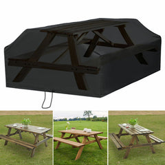 Garden Patio Table Cover 6 / 8 Seater Square Waterproof Outdoor Furniture Picnic