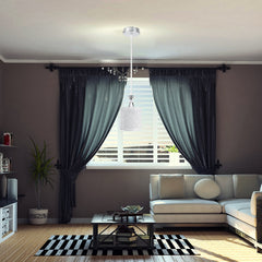 Modren Dining Room Adjustable Loft Glass Ceiling Light Lamp Shade Pendant Light Without Bulb